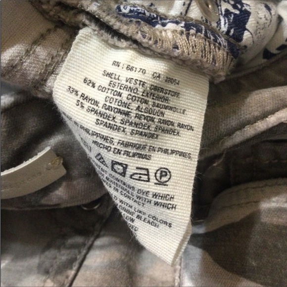 Pilcro and the Letterpress Camouflage Skinny Pants Size 27 - Picture 3 of 3